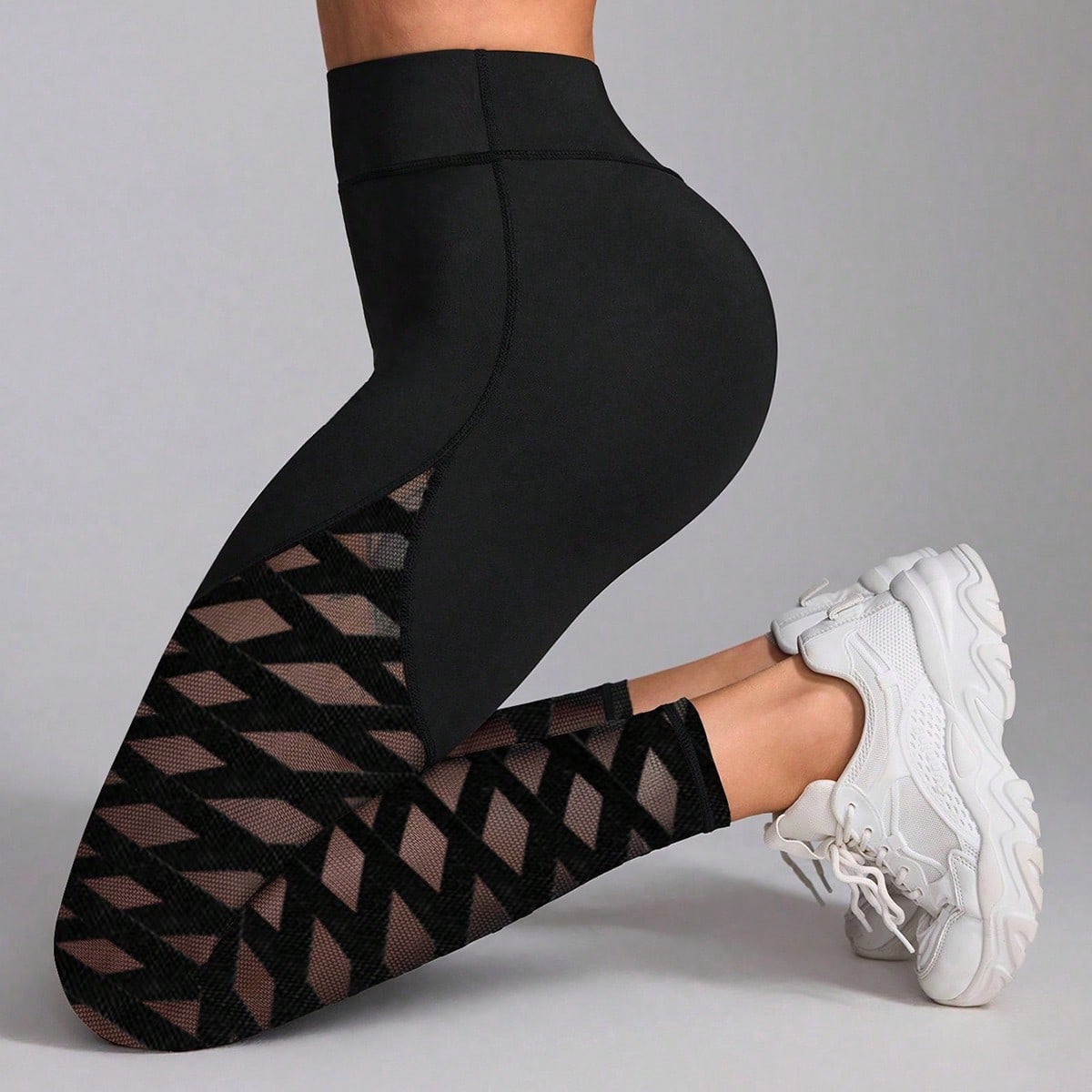 Leggings deportivos para mujer de unicolor, de estilo simple y de moda para uso diario y casual, pantalones de yoga