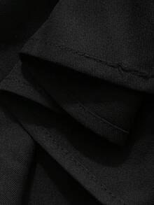 FRIFUL Women's Mesh Bodycon Ruffle Hem Patchwork Casual Camisole Layered Shirt - Black - View 8