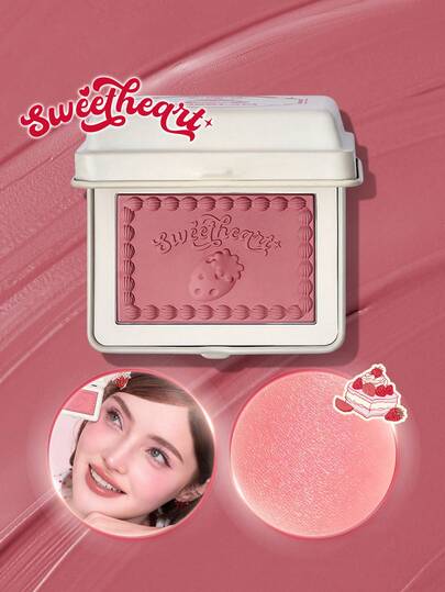 SHEGLAM Berry Cute Cake أحمر خدود علامة تجارية جمال مكياج ميكب مستحضرات تجميل للنساء الفتيات مثالي لفصل الشتاء الربيع مثالي ل- Y2K أزياء أنيقة رمضان هدية حفلة جاهز أفضل لون