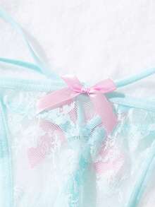 3pcs/Set Lace Sexy Women's Fashion Thong Panties - Multicolor - View 4