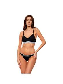 Armani 2 Pack Women's Thong - Black/Black - View 2