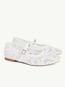 CUCCOO CHICEST 女士透气网面休闲一脚蹬鞋，舒适透气，适合工作和日常穿着，夏季款 - 白色 - 查看 2