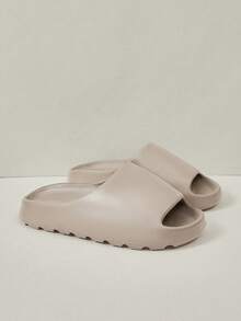 Cuccoo 女士厚底套脚拖鞋，穿着舒适，适合夏季沙滩漫步。 - 咖色 - 查看 3