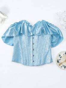 Myrelith Seamless Strapless Shapewear Bra - Blue - View 6