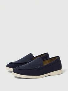 Women's Casual Versatile Commute Simple Flats Valentine's Day - Navy Blue - View 9
