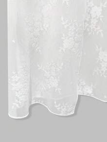 GlowEve 女士轻薄透视蕾丝外套，春夏款 - 白色 - 查看 4