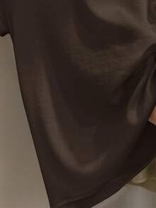 INAWLY Women's Casual Knight Print Short Sleeve T-Shirt, Summer - Brown - View 3