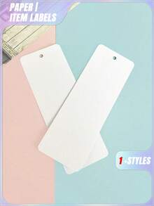 SHEIN 30Sheets/Set Kraft Paper Card Blank Black Card Business Card Message Thank You Card Writing Cards Label Bookmark Learning Cards Doodle Bookmark Ancient Style Bookmark Paper Blank Paper With Holes Hand-Painted Cards Creative DIY Material Package Student Note Handwritten Card - White - View 8