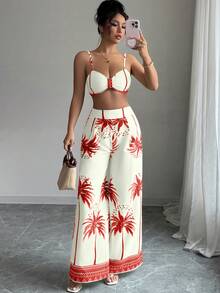 Elenzga 女士优雅度假夏季休闲两件套 - 彩色 - 查看 1