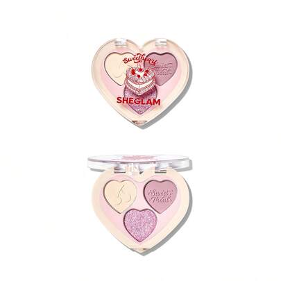 SHEGLAM Sweetheart Collection Berry Besties 三色眼影盤-Strawberry Meringue 品牌 美容 化妝 化妝品 適合女性與女孩 完美搭配夏季春季 Y2K 時尚 流行 生日 母親節禮物 假期 派對準備就緒 最佳顏色