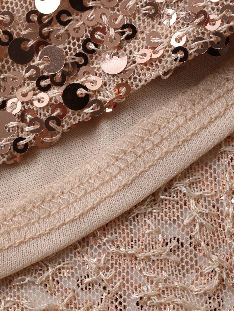 Women's Elegant Sequin Decorated Skirt, Spring/Summer