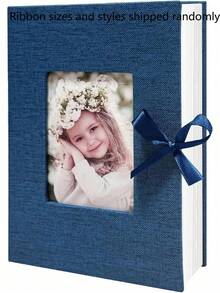 1 Pc Photo Album, 4x6 100 Pockets, Linen Cover, Slip-In Photo Pockets, Suitable For Wedding, Family, Anniversary, Vacation, Gift, Birthday Gifts Graduation - Multicolor - View 21