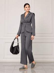 Sleekvia 女士平底鞋 - 灰色 - 查看 6