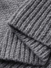 Dazy-Less Women's Casual Rhinestone Embellished Sweater, Suitable For Spring, Summer, Valentine's Day, Office Wear, Grey - Grey - View 10