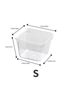 Hộp đựng mỹ phẩm, bộ ngăn kéo trong suốt, 7 kích cỡ để bàn trang điểm, vách ngăn bằng nhựa chống trượt, thích hợp đựng mỹ phẩm, dụng cụ nhà bếp, văn phòng phẩm, v.v., hộp đựng dễ lau chùi giúp sắp xếp nhà cửa gọn gàng, khay đa chức năng cho phòng tắm và phòng thay đồ. - Nhiều màu - Xem 11