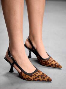 CUCCOO SZL Women's Minimalist Back Strap High Heel Pumps, Casual Everyday Simple Fashion Spring Shoes Spring Break Easter Prom Heels - Multicolor - View 5