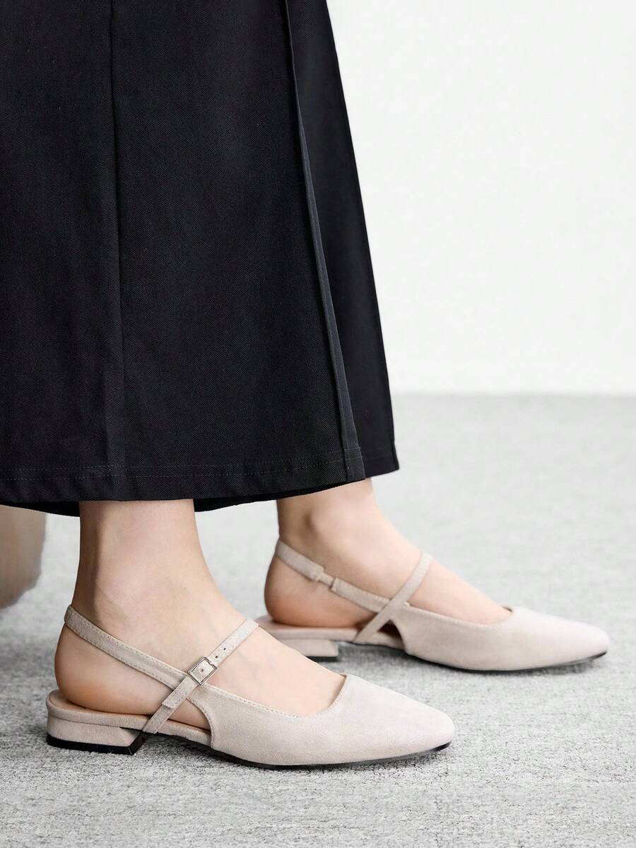 CUCCOO BIZCHIC Women Shoes Fashionable Red Mary Jane Back Strap Low Heel Comfortable Square Toe Shoes, Graduation Heel, Prom Heels For Summer Spring Shoes Spring Break Easter For Christmas Spring Shoes - Light Grey - View 1