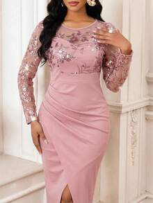 SHEIN Lady Váy tốt nghiệp, Váy tốt nghiệp cho nữ, Váy tốt nghiệp màu trắng, Trang phục tốt nghiệp, Trang phục ngày lễ, Váy dự tiệc cưới, Váy sinh nhật cho nữ, Trang phục công sở thường ngày, Trang phục lễ hội - Hồng - Xem 4