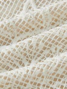 Maija Kids Maija Kids 一件少女休闲宽松刺绣蝴蝶结吊带背心，适合休闲外出、聚会、度假、派对、夏季和春季穿着。 - 杏色 - 查看 6