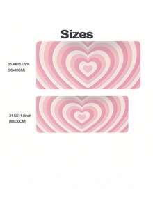 1个催眠心形图案鼠标垫，采用硅藻土材质，底部防滑橡胶，适用于游戏和办公，是圣诞节送给男女的完美礼物。 - 彩色 - 查看 9