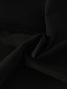 SHEIN Elladie kids 2件套女童时尚可爱3D蝴蝶结装饰无袖上衣和七分裤套装，适合日常穿着，春夏皆宜 - 黑色 - 查看 6