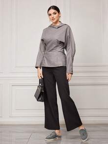 Sleekvia Women's Casual Versatile Commute Simple Flats - Dark Grey - View 6