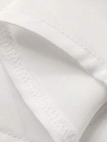 DAZY Tween Girls' Dropped Shoulder Long Sleeve Front Button Loose Casual Loungewear - White - View 3