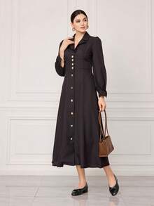 Sleekvia 女士休闲百搭低跟通勤鞋 - 黑色 - 查看 6