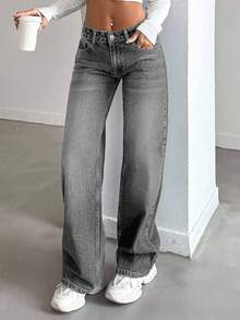 SHEIN Women Jeans - Grey - View 4