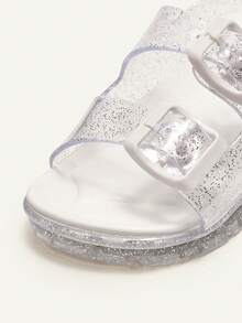 Cozy Pixies 1 Pair Summer Fashion Versatile Casual All-Match Transparent Cute Soft Bottom Flat Sandals For Toddler Girls & Boys - Clear - View 5