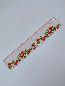 1/2/4 件套，透明植物尺，返校必备花卉尺，5.91 英寸亚克力尺，学校及办公用品 - 彩色 - 查看 10