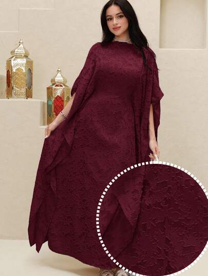 Yasmyna Women's Elegant Arabic Traditional Long Dress With Cutout Design