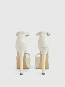 CUCCOO LuxiPop Women Heeled Sandals - Apricot - View 5