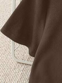 GlowEve Women's Summer Fashion Round Neck Knit Patchwork Bubble Hem T-Shirt - Multicolor - View 3