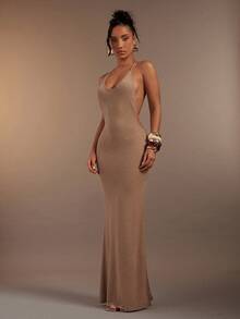 Hauture Women Long Dresses - Volcanic Gray - View 5