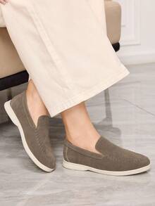 Sleekvia Women's Casual Versatile Flat Loafers For Daily Commute - Apricot - View 4