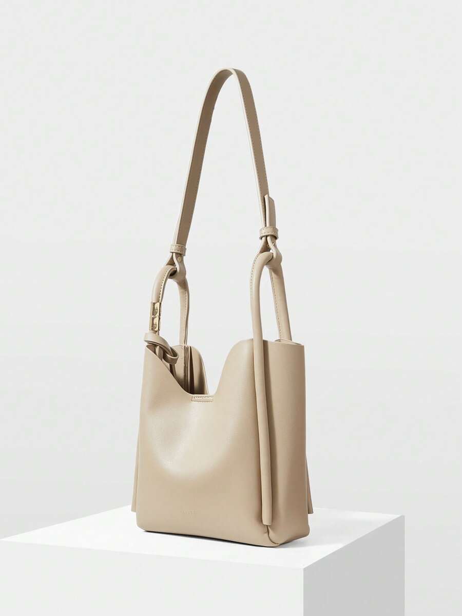 MOTF PREMIUM WOMEN'S FASHION COMMUTER VERSATILE LARGE CAPACITY SHOULDER BAG - Khaki - View 2