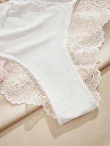 Charlaine 3 Packs Low-Rise Lace Underwear Lingerie - Multicolor - View 4