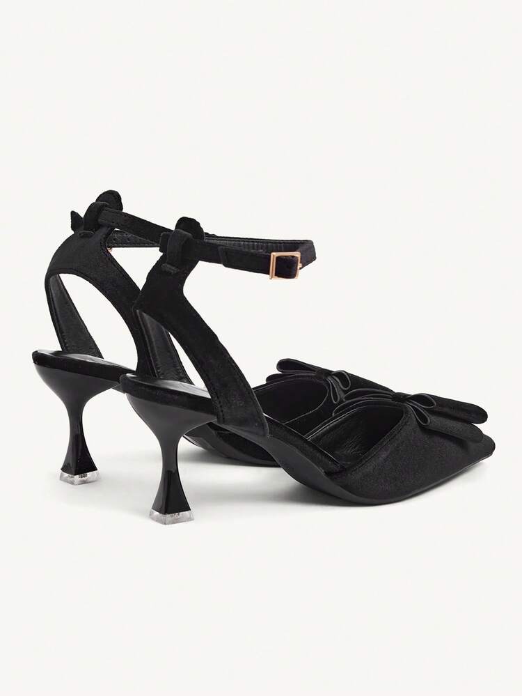 CUCCOO CHICEST Women's Fashionable & Elegant Party Pumps With Bow Decor Valentine's Day Elegant Shoes