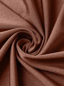 Swim Chiccia 1 bộ đồ bơi liền thân nữ màu trơn, chất liệu vải ngọc trai, kiểu dáng nhún bèo xoắn eo. - màu nâu - Xem 8