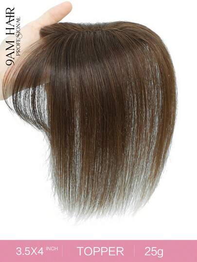 10inch Hair Toppers for Women Real Human Hair Pieces for Women with Thinning Hair