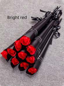 万圣节礼物、圣诞节礼物、28cm 长/11in 宽 4.5cm/1.77in 20PCS 情人节礼物、教师节香皂玫瑰单支小礼物香皂花仿真花束、推给女朋友、男朋友情人节礼物、玫瑰香皂、婚礼嘉宾、伴娘、派对小礼物、酷妈妈礼物、母亲节礼物、婚礼小礼物、家人、朋友、玫瑰惊喜爱情礼物 - 玫瑰礼物 - 彩色 - 查看 12