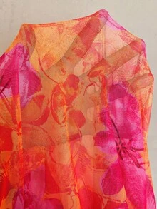 Auralis Đầm maxi nữ thanh lịch màu cam nhuộm tie-dye in họa tiết hoa, dây mảnh, hở lưng, eo chun, xếp ly, dáng đuôi cá, phù hợp cho kỳ nghỉ, hẹn hò, lễ hội âm nhạc/Dáng rộng, thanh lịch, công sở, nghỉ dưỡng, tiệc trà chiều, hẹn hò gợi cảm, tiệc tùng, phong cách retro, sinh viên, chụp ảnh trên bãi biển. - trái cam - Xem 11