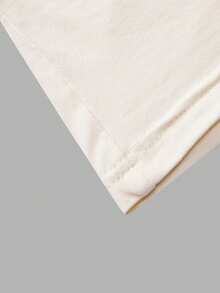 SHEIN MOD 女士夏季休闲优雅百褶纯色上衣和半裙两件套 - 杏色 - 查看 10