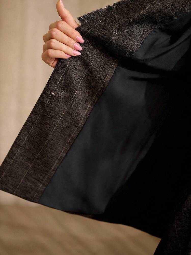 SPRING LINEN WAISTCOAT WITH BELT, VINTAGE STYLE