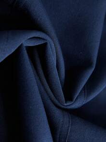 Aveloria Modichic New Elegant Commuter Style Mini Dress With Belt Decor - Navy Blue - View 6