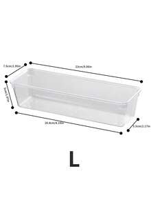 Hộp đựng mỹ phẩm, bộ ngăn kéo trong suốt, 7 kích cỡ để bàn trang điểm, vách ngăn bằng nhựa chống trượt, thích hợp đựng mỹ phẩm, dụng cụ nhà bếp, văn phòng phẩm, v.v., hộp đựng dễ lau chùi giúp sắp xếp nhà cửa gọn gàng, khay đa chức năng cho phòng tắm và phòng thay đồ. - Nhiều màu - Xem 9