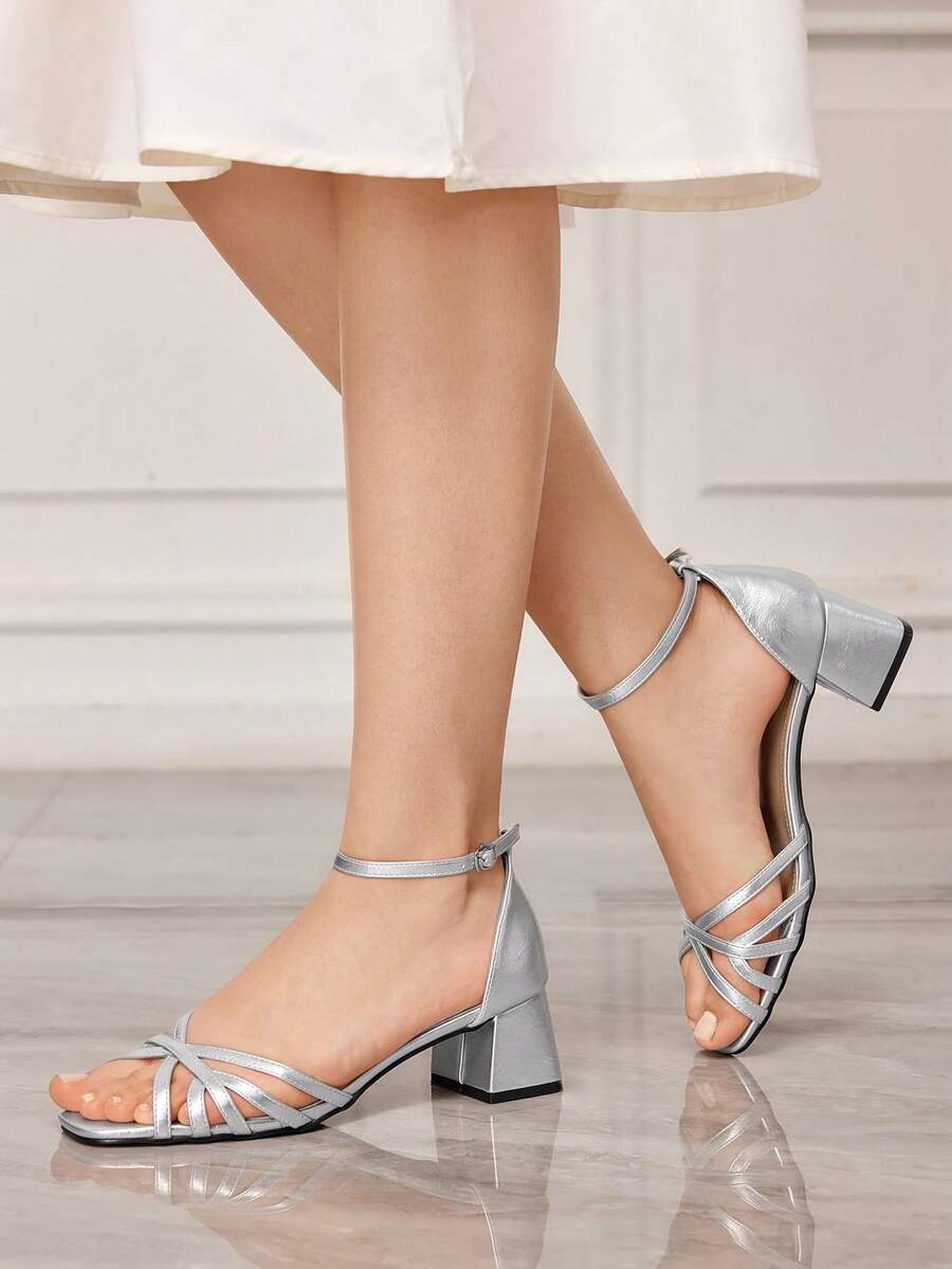 Sleekvia Women Pumps - Silver - View 1