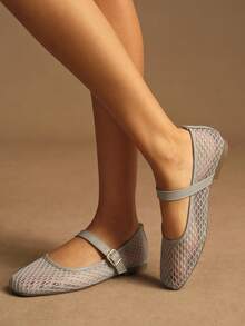 Rosivie Women Flats Valentine's Day - Grey - View 5