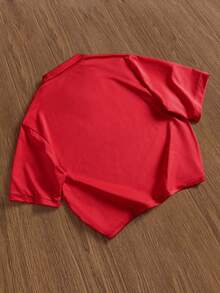 TOKVUE 男士Polo衫 - 紅色 - 查看 2